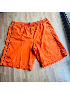 Nike swim trunks  orange with drawstring men's XL